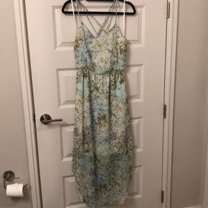 BCBGeneration Floral Chiffon Dress